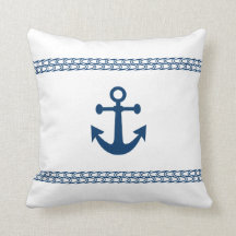 White & Navy Anchor