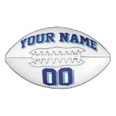 WHITE NAVY EN BLUE Custom Football (Voorkant)