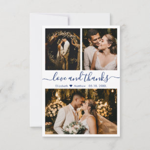 White Navy Wedding Foto van Love and Bedankt Scrip