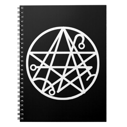 White Necronomicon Seal notebook Notitieboek (Voorkant)