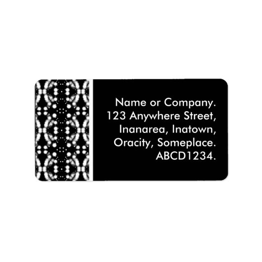 White Neon Etiket (Voorkant)