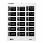 White Neon Etiket (Full Sheet)