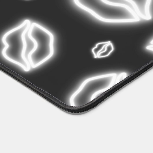 White Neon Kiss Bureaumat (Hoek)