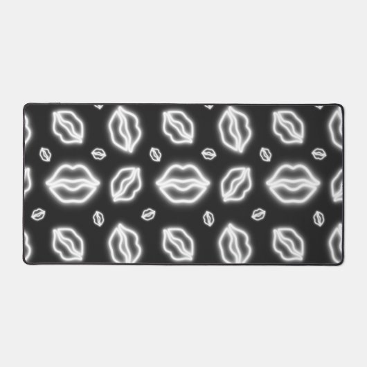 White Neon Kiss Bureaumat (Voorkant)