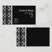 White Neon Visitekaartje (Voorkant / Achterkant)