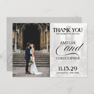 White New York City Passport Bedankkaart