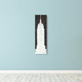 White New York Times Square Canvas Afdruk (Insitu (Houten vloer))