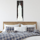 White New York Times Square Canvas Afdruk (Insitu (Slaapkamer))