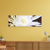 White Night Blooming Flower Canvas Afdruk (Insitu (Woonkamer))