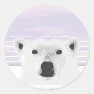 White Nights Sunrise Ronde Sticker