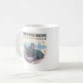 White Noise Machine Frenchie Sticker Koffiemok (Voorkant links)