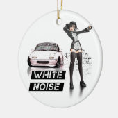 White Noise MX5 Miata Keramisch Ornament (Links)