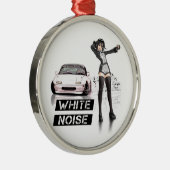 White Noise MX5 Miata Metalen Ornament (Rechts)