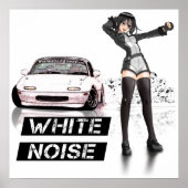 White Noise MX5 Miata Poster (Voorkant)