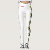 White North Carolina State Flower Dogwood Leggings (Voorkant)