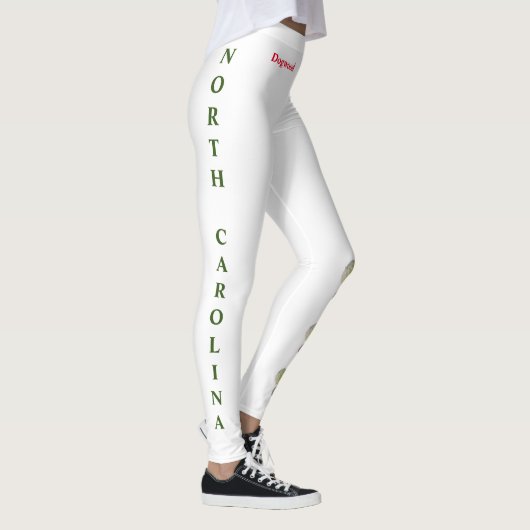 White North Carolina State Flower Dogwood Leggings (Rechts)