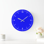 White Number Clock Face op Blue Grote Klok (Huis)