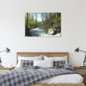 White Oak Canyon bij Shenandoah Canvas Afdruk (Insitu (Slaapkamer))