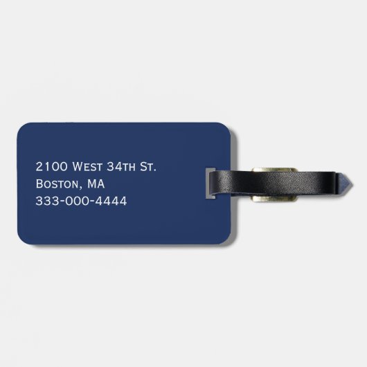 White Octopus Bagagelabel (Achterkant horizontaal)