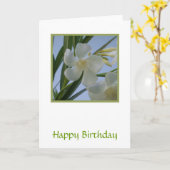 White Oleander Flower Kaart (Gele Bloem)