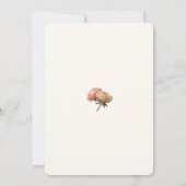 White & Olive | Blush Rose Wedding Invitation Kaart (Achterkant)