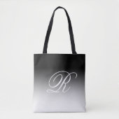 White Ombre over elke kleur met Monogram Tote Bag (Voorkant)