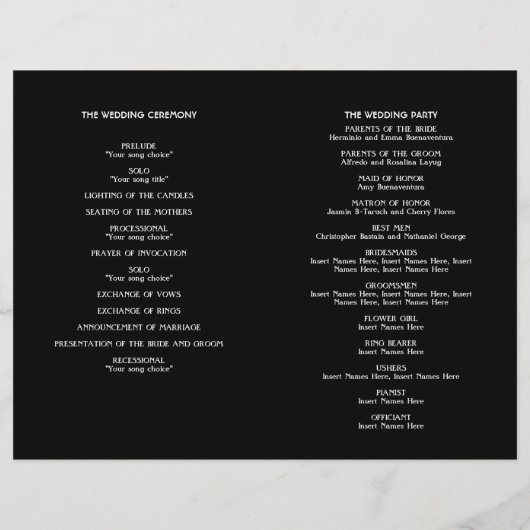 White on Black Deco-programma (Achterkant)