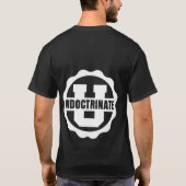White-on-Black Front & Back Simple Logo T-Shirt (Achterkant)