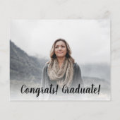 White on black-minimalistisch foto budget afstuder (Achterkant)