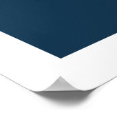 White on Blue  wind Sailing Boat Poster (Hoek)