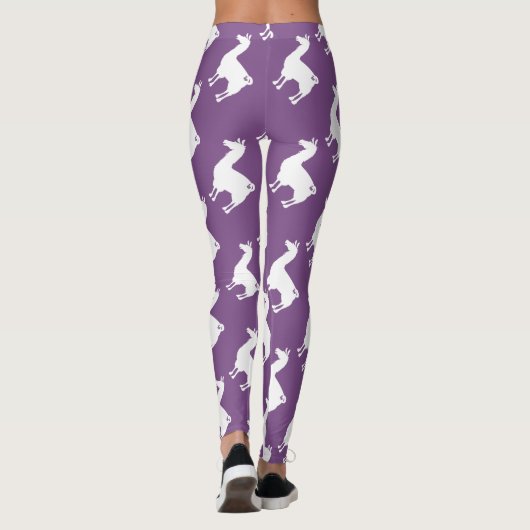 White on Color Llama Leggings (Achterkant)