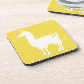 White on Color Llama Onderzetters (Linkerzijde)