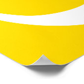 White on Gold Om Symbol Poster (Hoek)