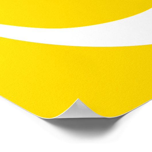 White on Gold Om Symbol Poster (Hoek)