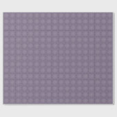 White on Grape Paars Crochet Chart Wrapping Paper Cadeaupapier (Vlak)
