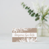 White on Kraft Handmade Bath Soak Body Butter Soap Visitekaartje (Staand voorkant)