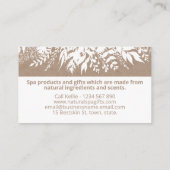 White on Kraft Handmade Bath Soak Body Butter Soap Visitekaartje (Achterkant)