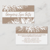 White on Kraft Handmade Bath Soak Body Butter Soap Visitekaartje (Voorkant / Achterkant)