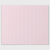 White on Light Roze kersttypografie Cadeaupapier (Vlak)