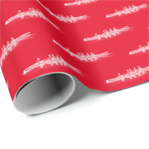 White on Red Rowing Rowers Creming Team Water Spor Cadeaupapier