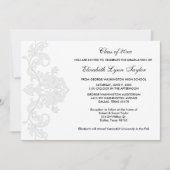 White on White Afstuderen aangekondigd Kaart (Voorkant)