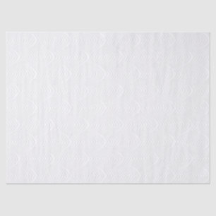 White on White ArtDeco Embossed look-issue paper Tissuepapier