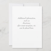 White on White Christening Invitation Kaart (Achterkant)