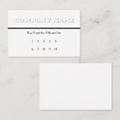 White on White Generic Loyalty Rewards Visitekaartje (Voorkant / Achterkant)