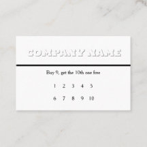 White on White Generic Loyalty Rewards