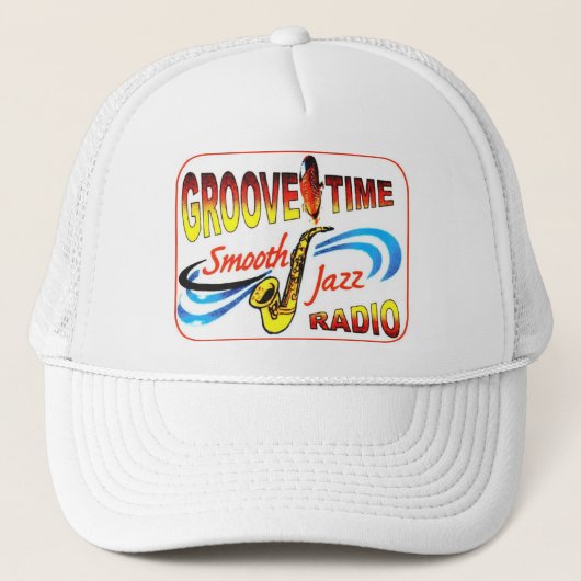 "White-On-White" Groove-Time Trucker Pet (Voorkant)