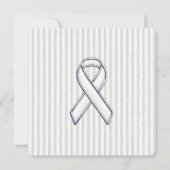 White on White Ribbon Awareness Stripes (Voorkant)