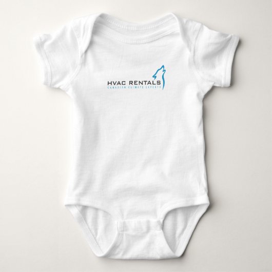 White Onzie, logo met slogan vooraan Romper (Voorkant)