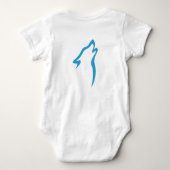 White Onzie, logo met slogan vooraan Romper (Achterkant)