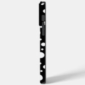 White op Black Polka Dot Pattern Case-Mate iPhone Case (Achterkant / Links)